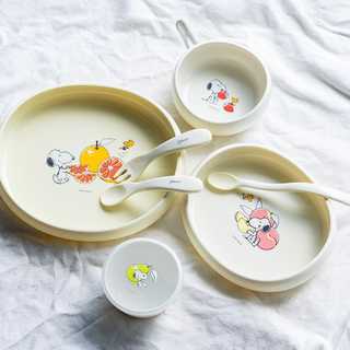 名入れ リッチェル Richell ピーナッツ コレクション お食事セットFS [5ヵ月頃から]
