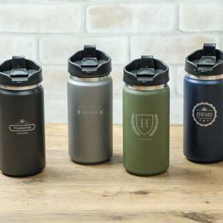 名入れ ざらっと 蓋つき タンブラー 350ml