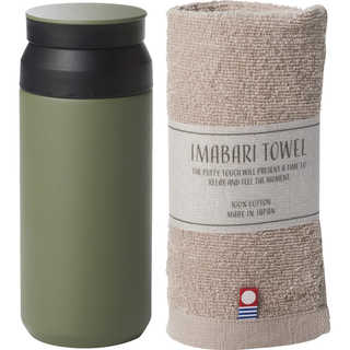 AMli HOME|ボトル340ml&今治タオル オリーブ