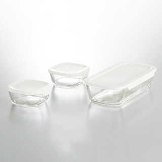 ハリオ 耐熱ガラス製保存容器Mサイズ3点セット