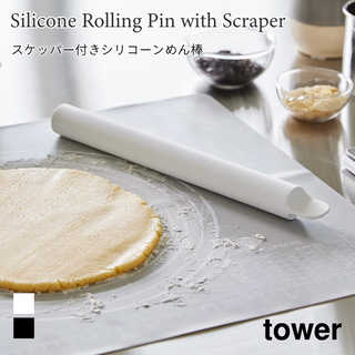 スケッパー付きシリコーンめん棒