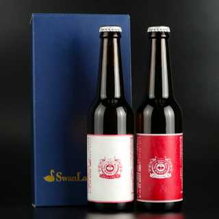 紅白ラベルビールの詰め合わせ(アンバースワンエール・こしひかり仕込み)