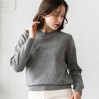 [arcadiarca アルカディアルカ] カシミヤ 100％ クルーネック セーター