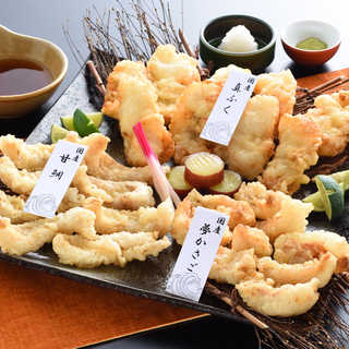 「下関 音」国産 海鮮天ぷら三種
