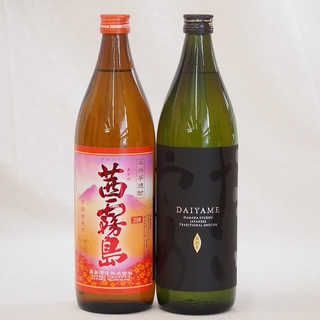 本格芋焼酎2本セット 濱田酒造 ライチのような香りだいやめ(鹿児島県) 霧島酒造 茜霧島 25度(宮崎県) 900ml×2本