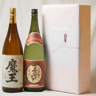 プレミアムな贈り物セット 本格芋焼酎 魔王 夢のひととき 1800ml×2