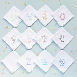 刺繍ハンカチ ホロスコープ(星座)