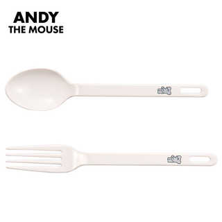 ねずみのANDY デザートスプーン＆フォークセット
