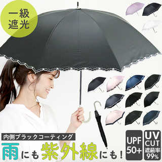 晴雨兼用長傘 47cm 遮光