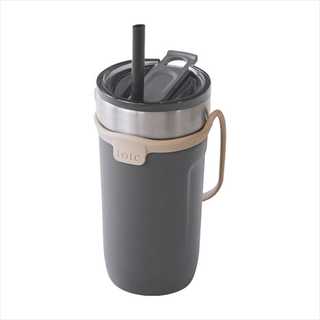 トート ストロー付3wayタンブラー520ml チャコール RH-1759