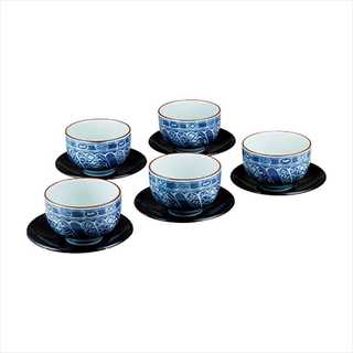 染付祥瑞 PC茶托付仙茶揃  595160