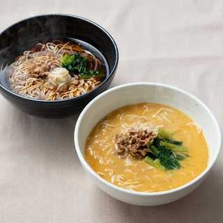 京都　楽仙樓　京の黒酢麺と担々麺