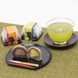 富士山プレミアム熟成茶とお茶屋さんの大福セット