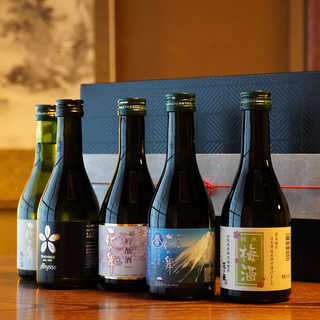 花の舞 彩りセット ～純米酒・誉富士・純米梅酒・Abysse・吟醸花ラベル～