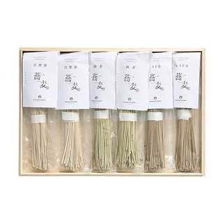 お蕎麦 6本セット(自然薯×2/抹茶×2/ほうじ茶×2)
