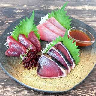 第八永盛丸漁獲 びん長まぐろかつお尽くし