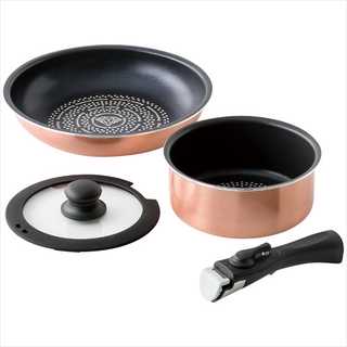 ククナ ダイヤモンドコート着脱鍋4点セットB(フライパン26cm)