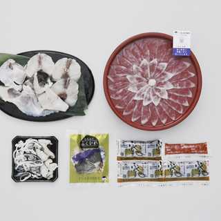 福岡 「ふく太郎本部」 とらふく刺身・ちりセット