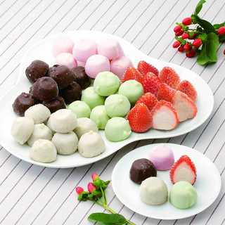 チョコアイスボール&苺アイス