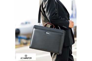 Lifeit J.C HAMILTON 日本製 木製ハンドル 大割れ ダレスバッグ Lifeit J.C HAMILTON 日本製 木製ハンドル 大割れ ダレスバッグ