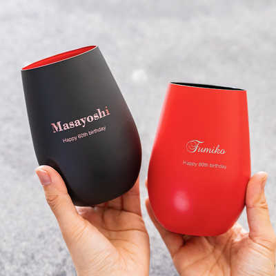 ビールグラス×還暦祝い