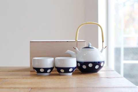 吉田水玉 土瓶茶器セット
