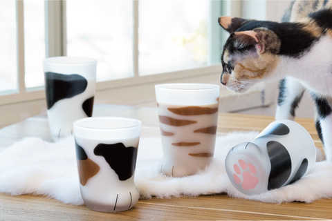 アデリア coconeco 親猫グラス【 300ml／全5種】