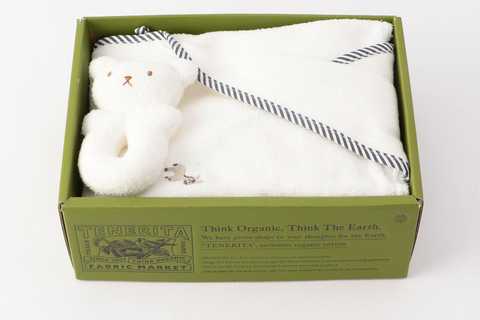 ベビーパイピングバスローブ&くまさんセット