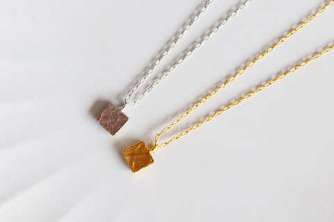 Tiny Square Necklace
