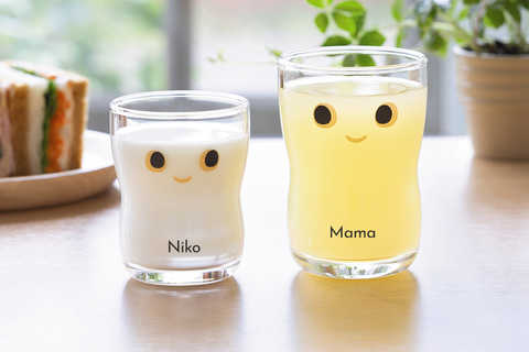 名入れ ADERIA(アデリア)つよいこグラスnico S&M セット