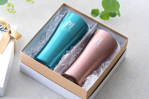 お揃い名入れ ペアタンブラー 420ml [保冷保温]