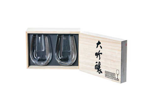 RIEDEL 正規販売  < リーデル・オー > 大吟醸オー/酒テイスター ペアセット (木箱入り)