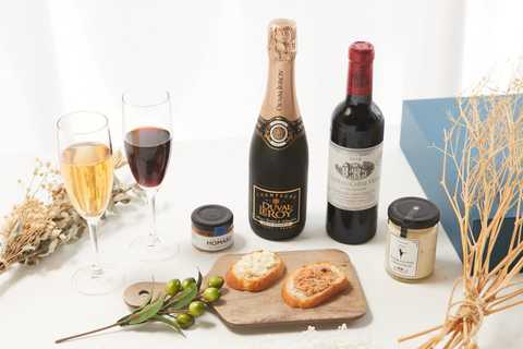 シャンパン・赤ワイン&グルメ ギフトセット