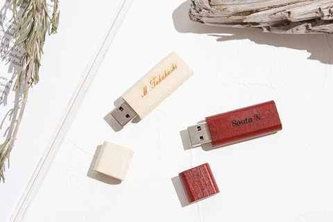 【名入れ】木製USB ピュールウッドMini