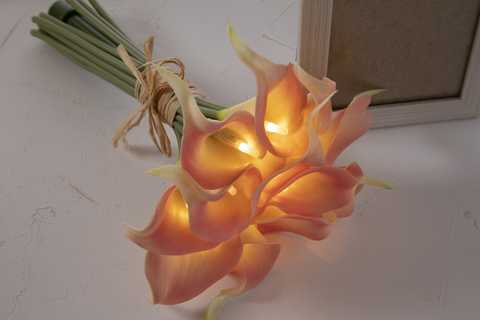 花瓶なし フラワーブーケ LEDライト
