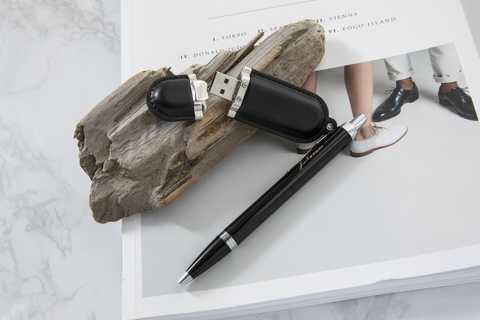 【名入れ】PARKER ボールペン & 革USBメモリセット