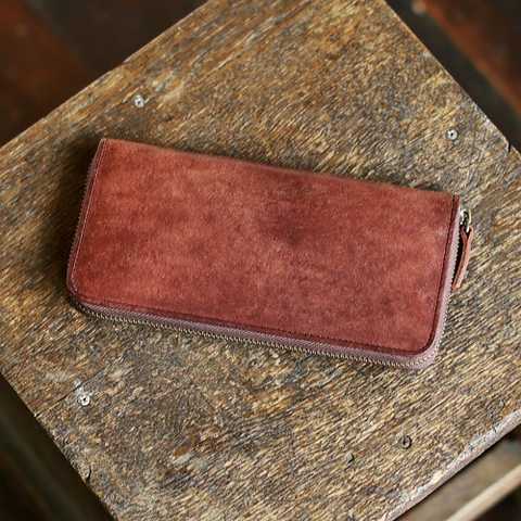 ≪ギフト≫プエブロレザー　ラウンドファスナー ロングウォレット