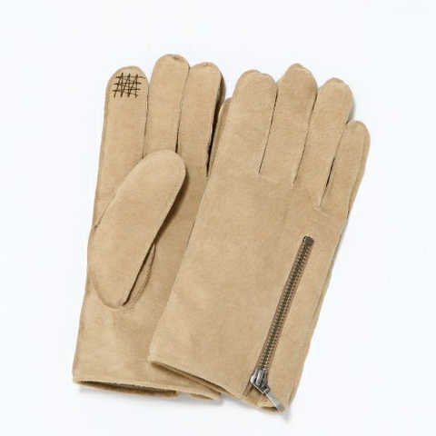 スウェードZIPグローブ(HARE)