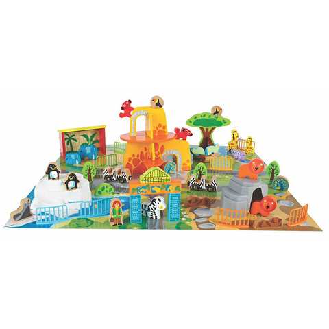 トイザらス イマジナリウム　木製どうぶつえんプレイセット 