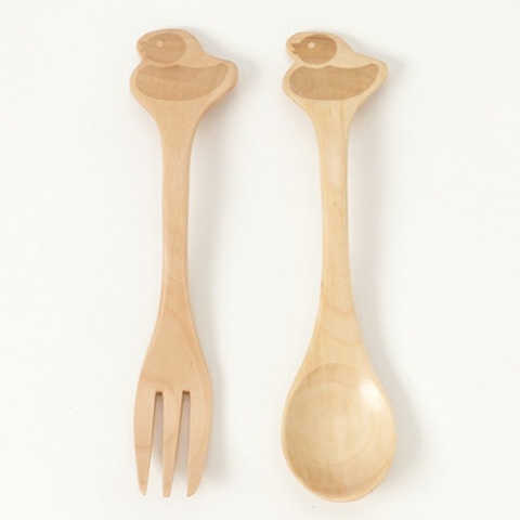 プチママン フォーク・スプーン アヒル