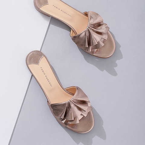 FABIO RUSCONI/ フリルサンダル/L