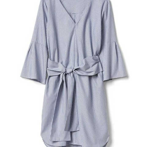 Gap ストライプ前結びワンピース