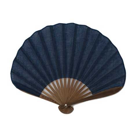 ガーゼ素材のふわり扇子