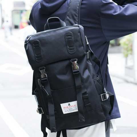 【MAKAVELIC】ダブルベルトバックパック/TRUCKS DOUBLE BELT ZONE MIX RUCK