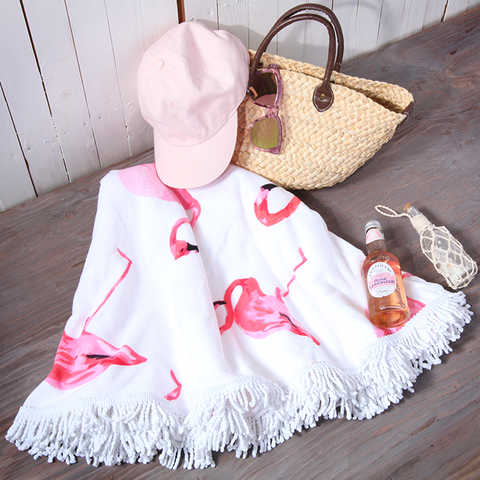 ラウンドビーチタオル