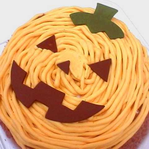 笑顔になる かぼちゃのお化けモンブラン直径15cm