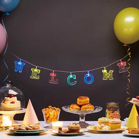 アルファベットガーランドライト