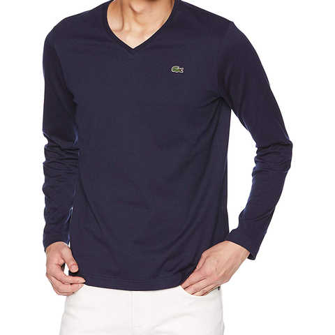 ベーシックVネックTシャツ (長袖) メンズ TH340EL