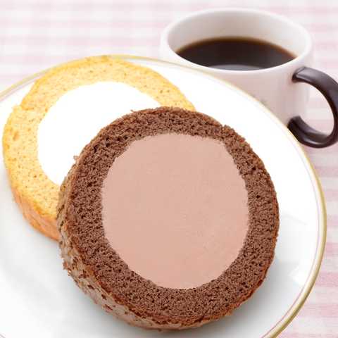 低糖質 ロールケーキ2種8個セット(プレーン・チョコ)