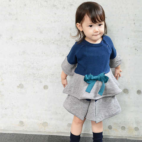 バイカラータックスカート 80-150cm